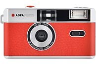 AGFA AgfaPhoto - Appareil photo analogique (Rouge/Argent/Noir)