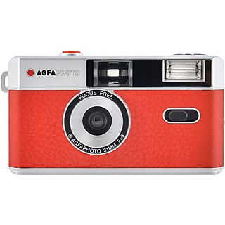 AGFA AgfaPhoto - Appareil photo analogique (Rouge/Argent/Noir)