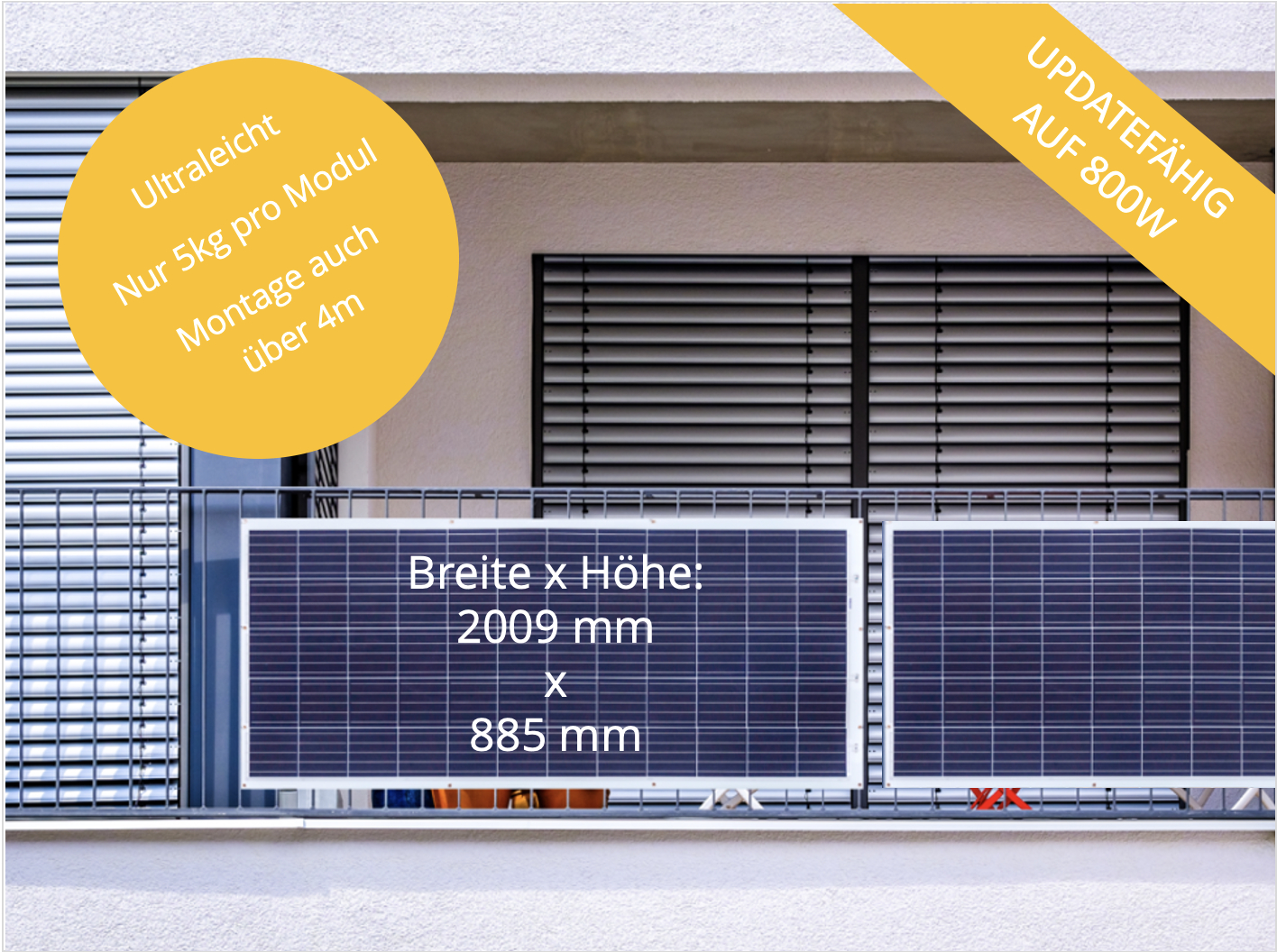 OSNATECH Mini-PV-Set Complete 600 Flex 310W-2 "Balkonkraftwerk" Balkon ...