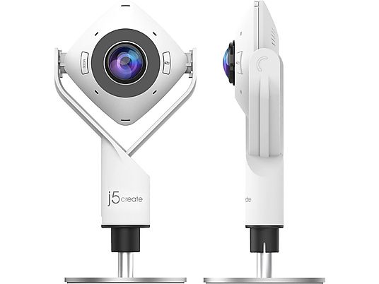 J5CREATE JVCU360-N - 360 ° Videokonferenzkamera (Weiss/Schwarz)