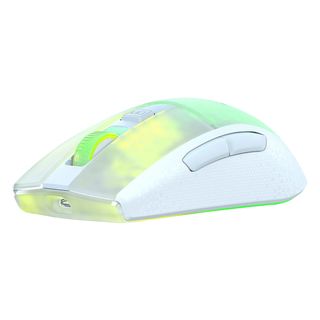 ROCCAT Burst Pro Air - Mouse per gaming, Cablato e wireless, Ottica con diodi laser, 19000 dpi, Bianco