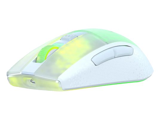 ROCCAT Burst Pro Air - Mouse per gaming, Cablato e wireless, Ottica con diodi laser, 19000 dpi, Bianco
