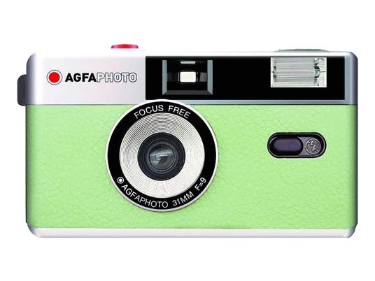 AGFA AgfaPhoto - Fotocamera analogica (Verde menta/Argento/Nero)