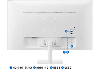 SAMSUNG LS32CM501EUXUF 32" FHD 4ms 60Hz HDR10 Akıllı Monitör Beyaz_2