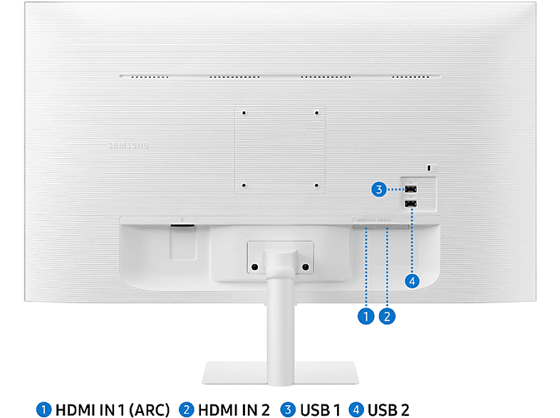 SAMSUNG LS32CM501EUXUF 32" FHD 4ms 60Hz HDR10 Akıllı Monitör Beyaz_2