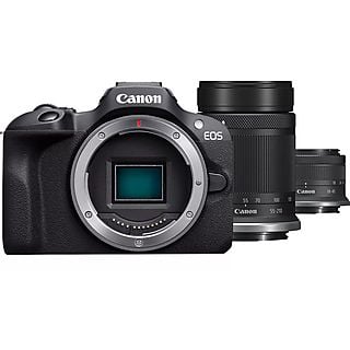 Aparat CANON EOS R100 + RF-S 18-45mm F4.5-6.3 IS STM + RF-S 55-210MM F5-7.1 IS STM