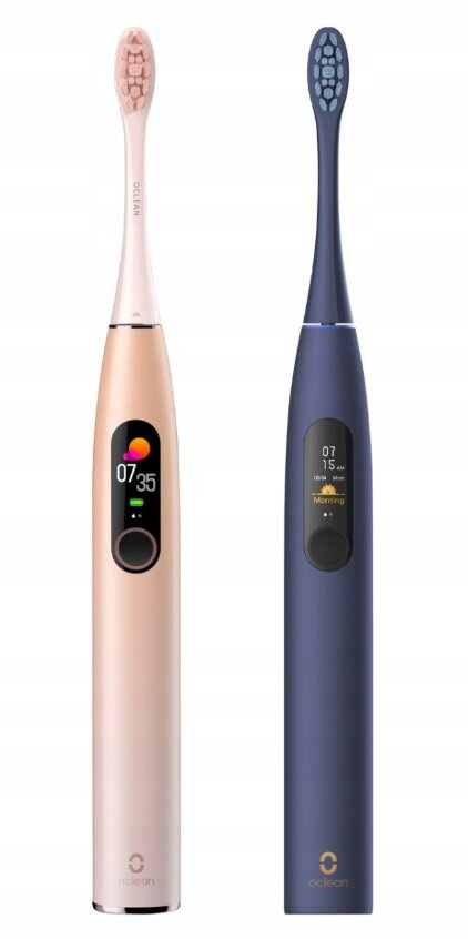 Zestaw szczoteczek sonicznych OCLEAN X Pro Dual Niebieski + Różowy