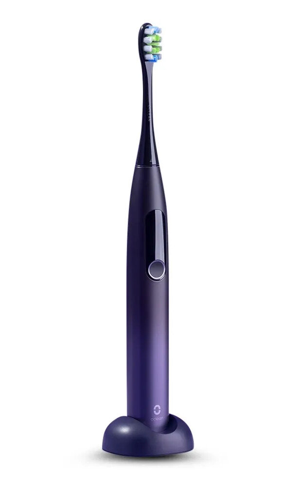Zestaw szczoteczek sonicznych OCLEAN X Pro Dual Fioletowy + Zielony