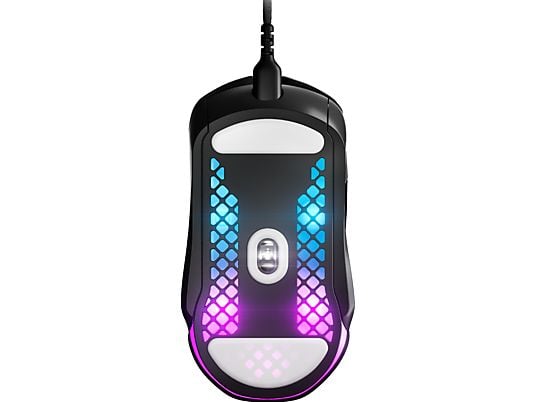 STEELSERIES Aerox 5 - Gaming Maus, Kabelgebunden, Optisch mit Laserdioden, 18000 dpi, Schwarz