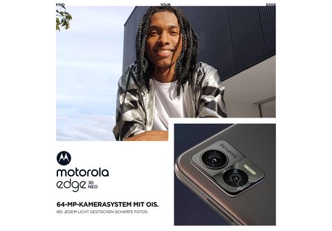 Motorola edge | Unlocked | Made for US by Motorola | 6GB + 256GB | 64MP  Camera | 2020 | Solar Black