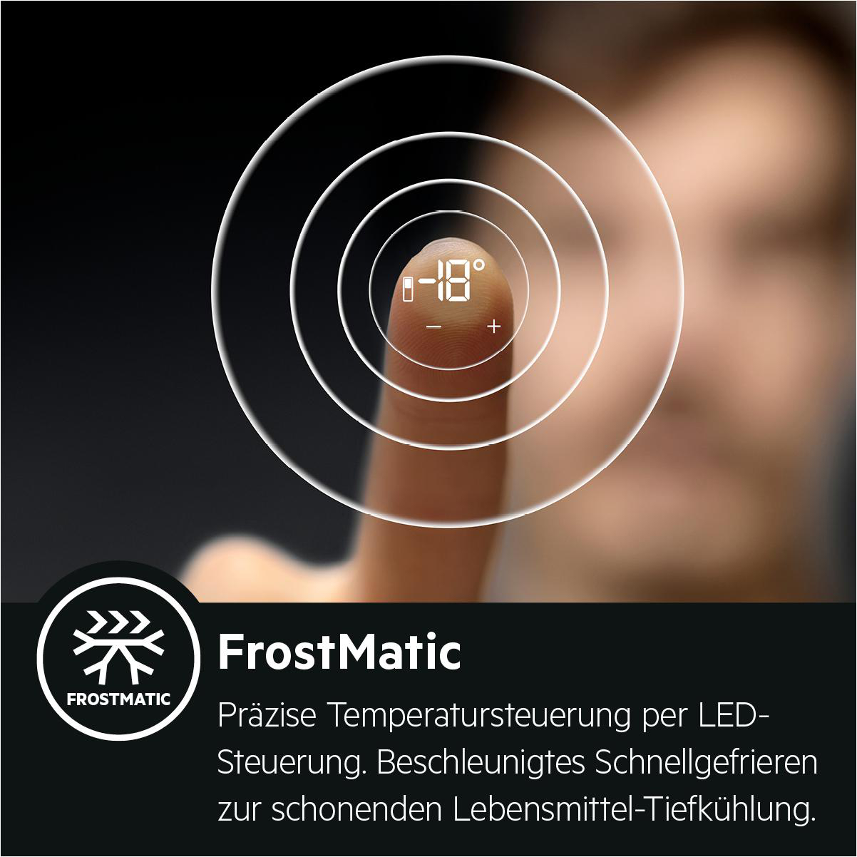 AEG SCE618F3LF Serie 5000 mit ColdSense Kühlgefrierkombination (F, 261 l, 1769 mm hoch, Weiß)