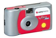AGFA LeBox Outdoor - Appareil photo jetable Argenté / rouge