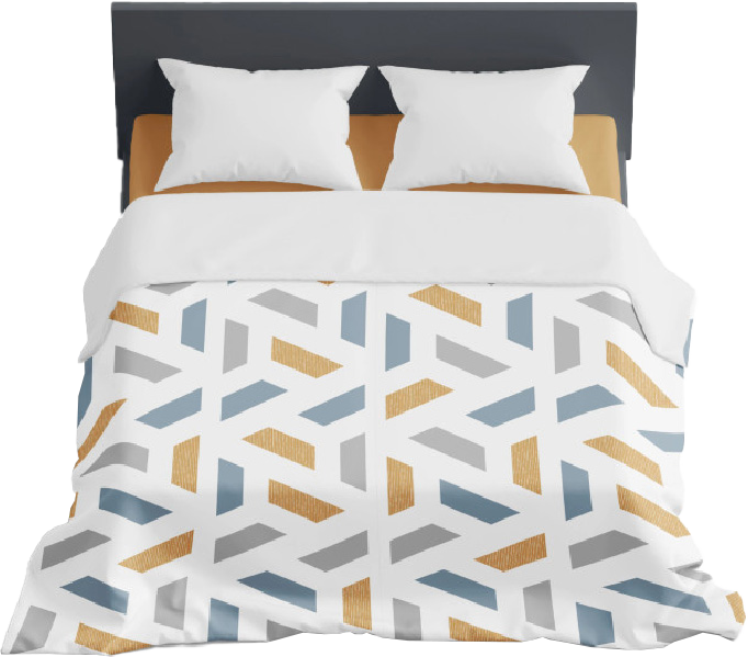 NATURTEX Geometry Microfiber mintás nyári paplan, 140x200cm, 400g