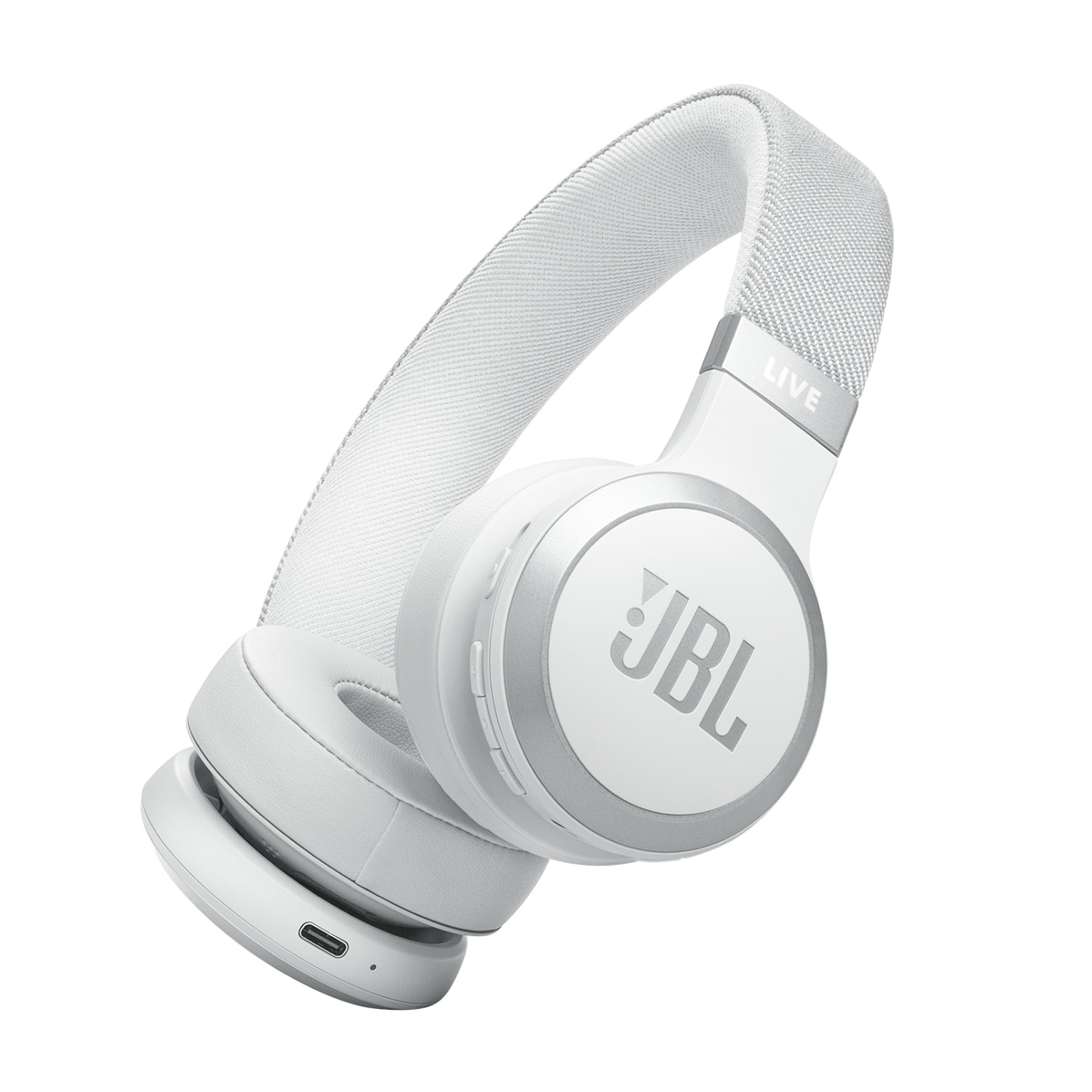 JBL Live 670nc JBLlive670ncwht On-ear Draadloze Hoofdtelefoon Met Ruisonderdrukking Wit