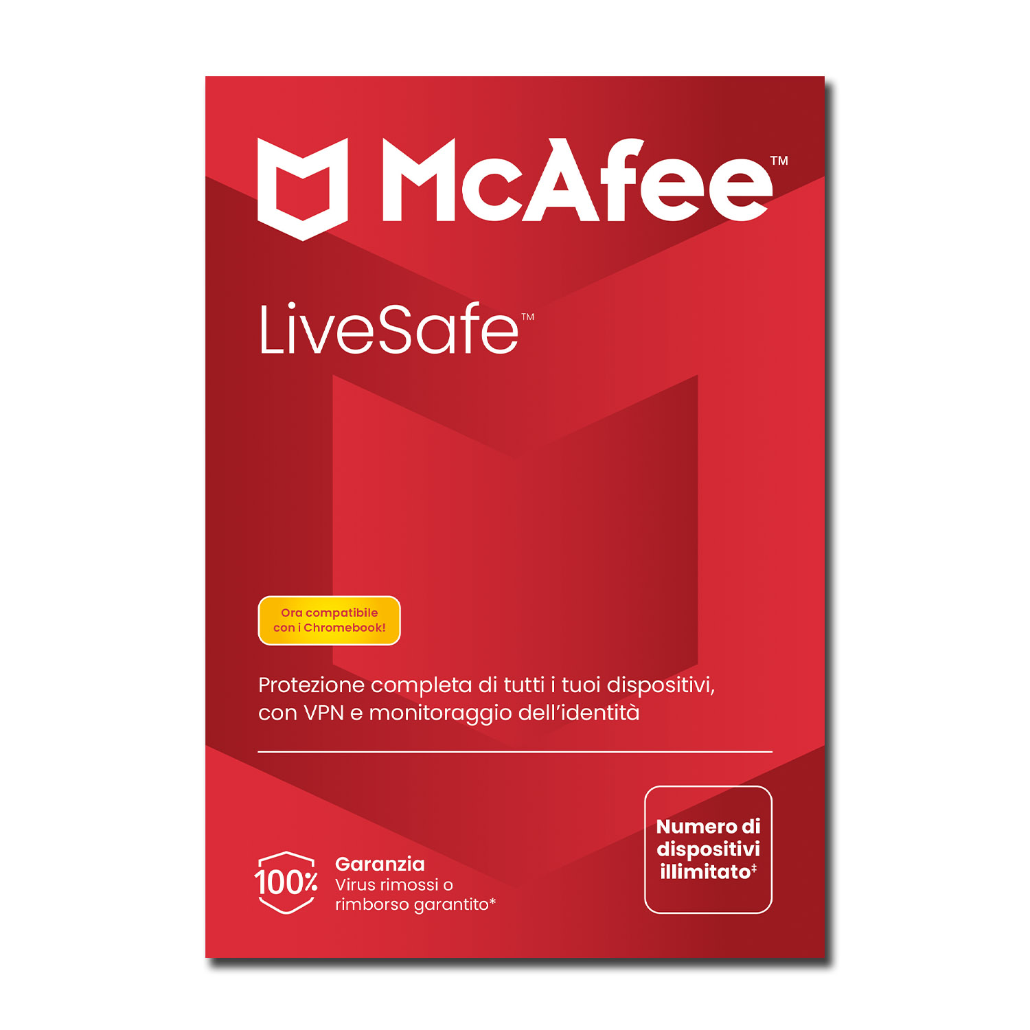 McAfee Livesafe - Software PC, Tablet, Smartphone – Abbonamento 1 anno