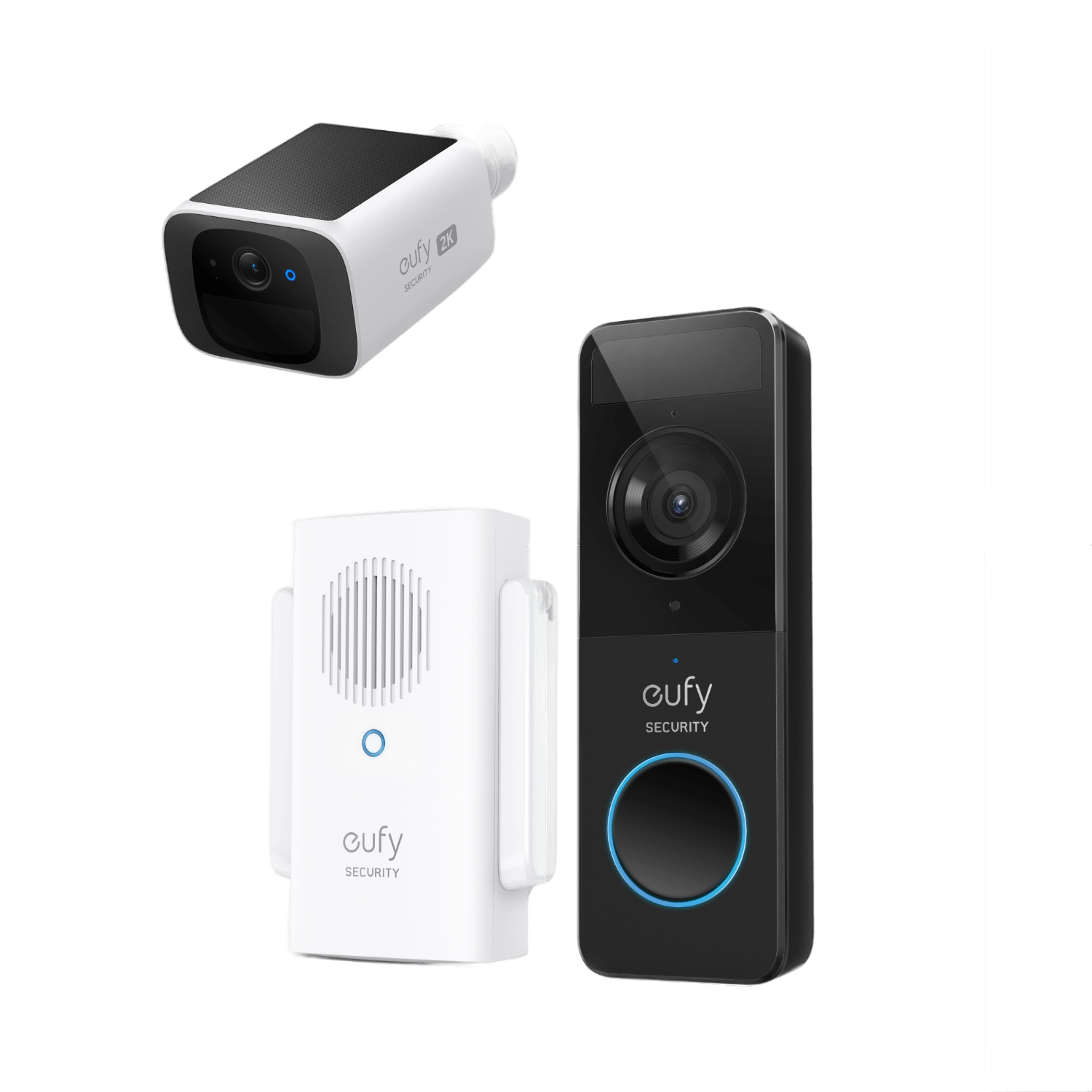Eufy by Anker Videodeurbel + S220 Solocam beveiligingscamera bundel - Voor buiten - Op zonne-energie