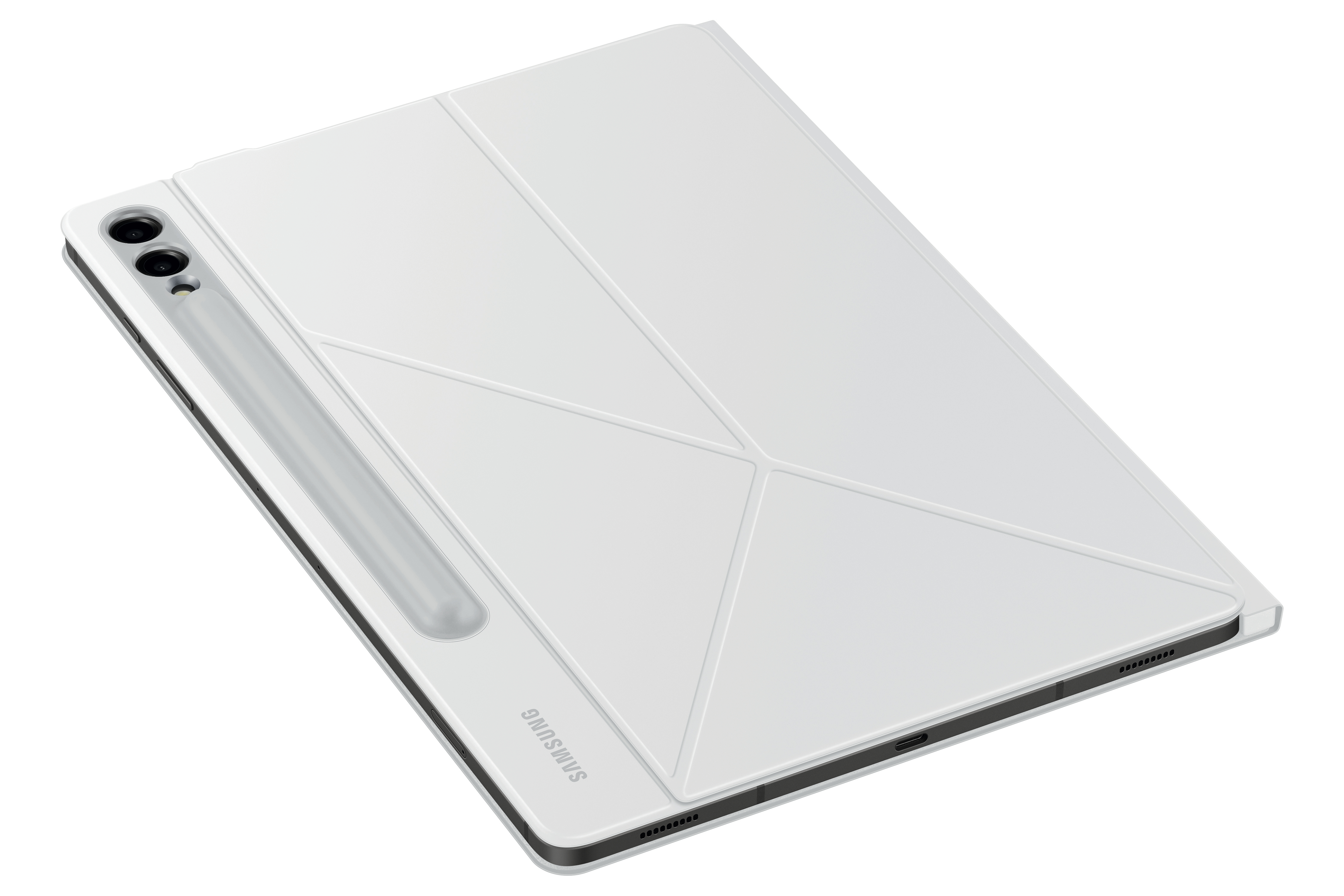 SAMSUNG EF-BX810, Bookcover, Samsung, S9+, S9 White GalaxyTab GalaxyTab FE
