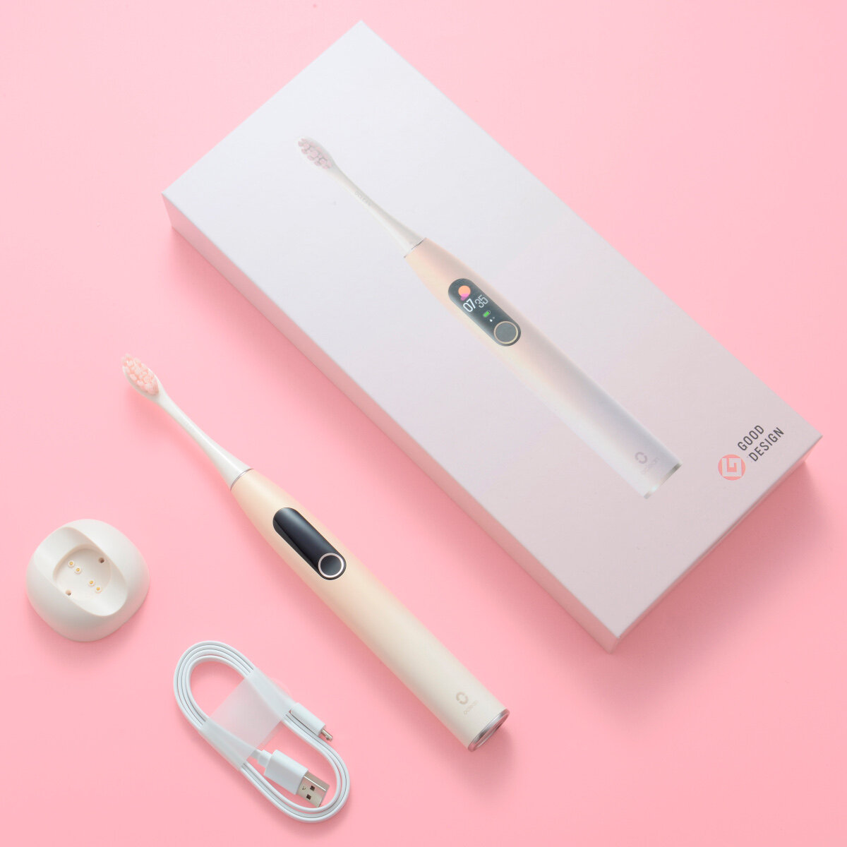 Szczoteczka soniczna OCLEAN X Pro Różowa