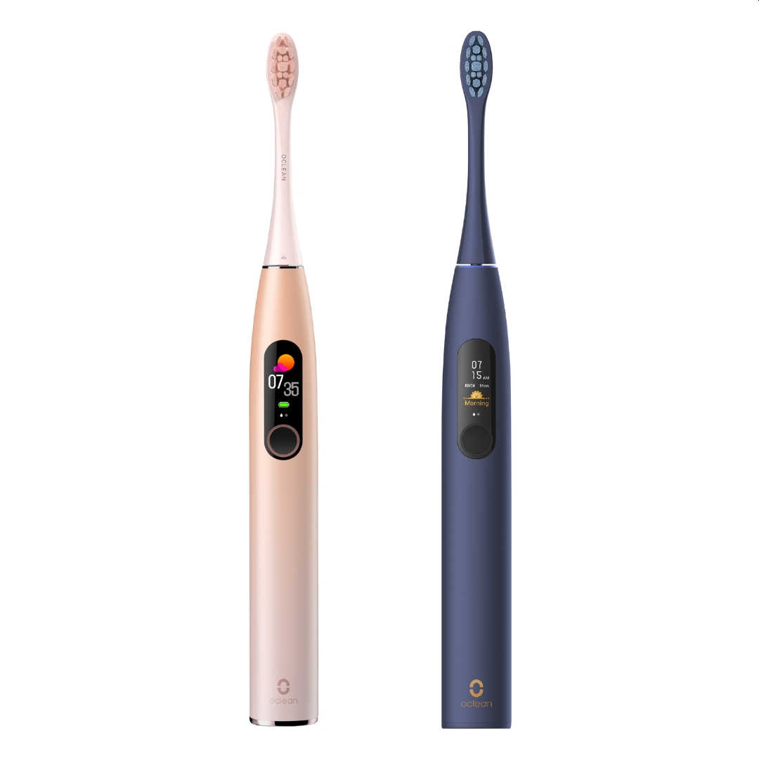 Zestaw szczoteczek sonicznych OCLEAN X Pro Dual Niebieski + Różowy