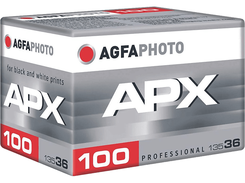 AGFA AgfaPhoto APX 100 - 135/36 Analogfilm (Grau/Rot/Weiss)