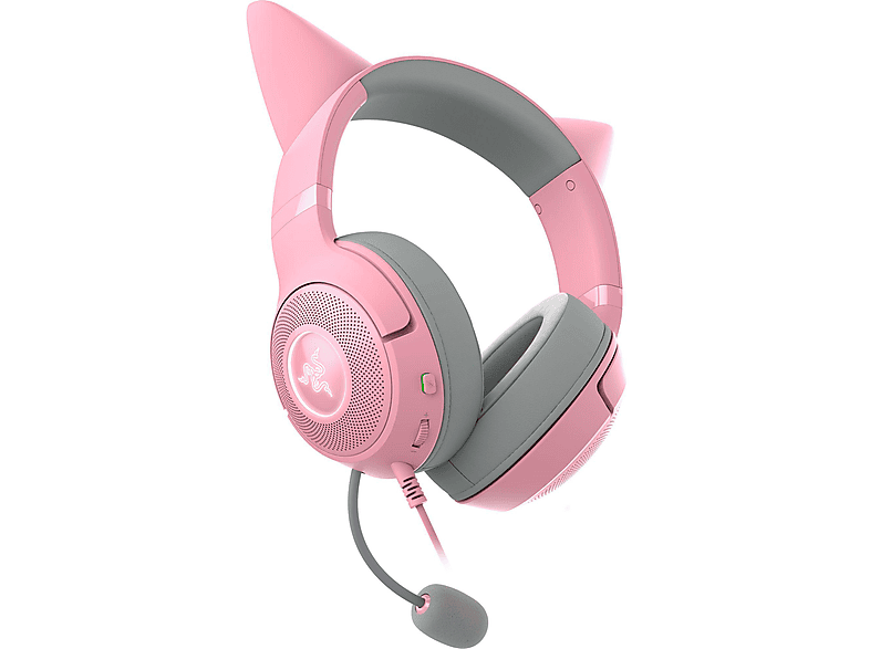 RAZER Kraken Kitty V2, Over-ear Gaming Headset Quartz