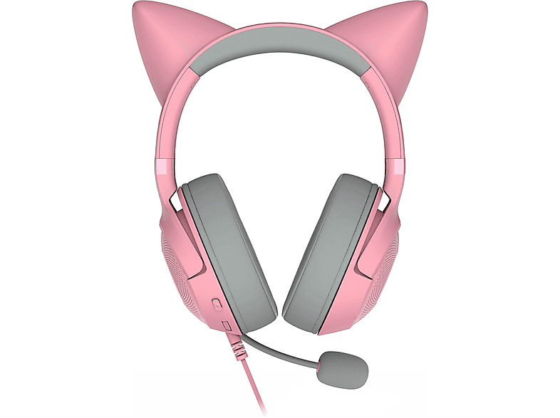 RAZER Kraken Kitty V2, Over-ear Gaming Headset Quartz