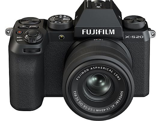 FUJIFILM X-S20 Body + FUJINON XC15-45mmF3.5-5.6 OIS PZ - Appareil photo à objectif interchangeable Noir