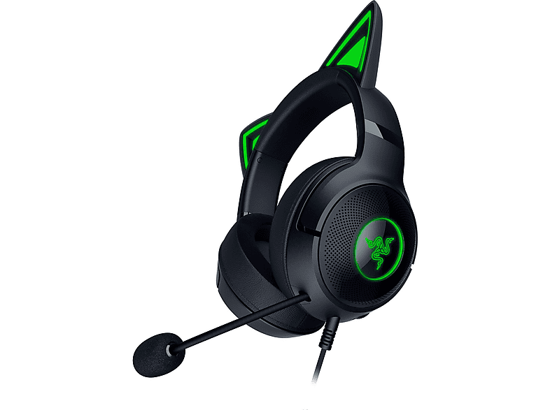 RAZER Kraken Kitty V2 Gaming Headset, Over-Ear, USB-A, 32 Ohm, 40mm Treiber, Schwarz — Foto 5 von 5