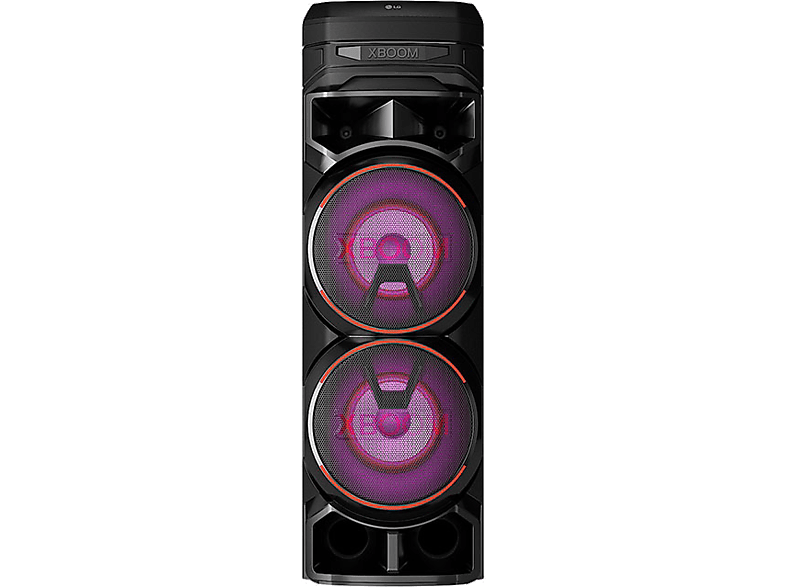 Altavoz Bluetooth  LG RNC9, Luces Multi Color, Efectos DJ. Función  karaoke. Efectos de Voz, Negro