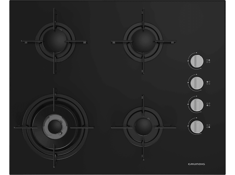 GRUNDIG GIGL 622410 Woklu Ankastre Cam Ocak Siyah