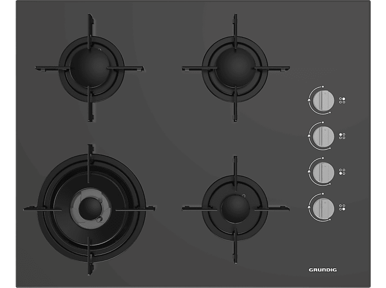 GRUNDIG GIGL 622410 GR Woklu Ankastre Cam Ocak Gri