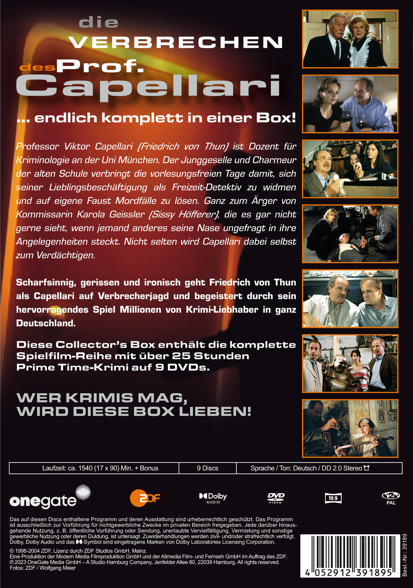 DVD-Hülle mit Text und Bildern. Text auf Deutsch. Bilder von Personen in verschiedenen Szenen.