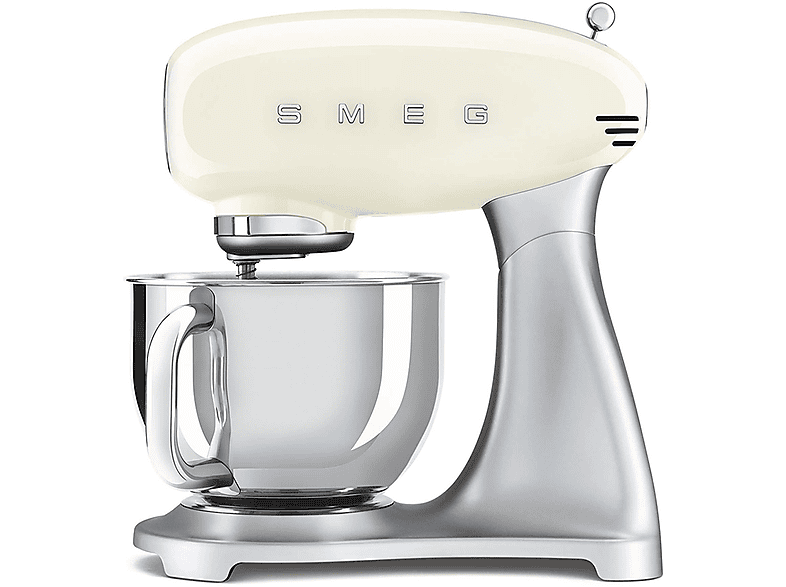 Smeg Smf02Creu Impastatrice Planetaria, 800 W, capacità ciotola 4,8 l, Panna