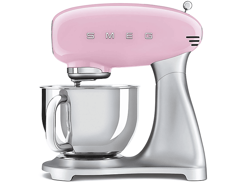 Smeg Smf02Pkeu Impastatrice Planetaria, 800 W, capacità ciotola 4,8 l, Rosa