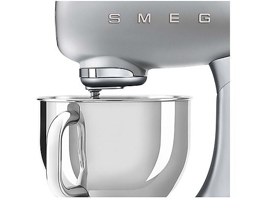 SMEG SMF02SVEU IMPASTATRICE PLANETARIA, 800 W, capacità ciotola 4,8 l, Silver