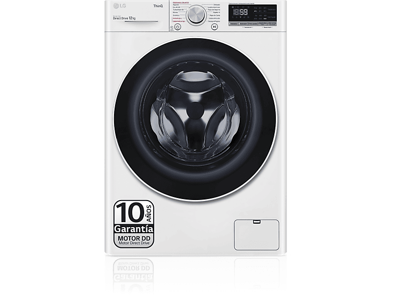 Lavadora HISENSE WFQA1214EVJM (12 kg - 1400 rpm - Blanco)