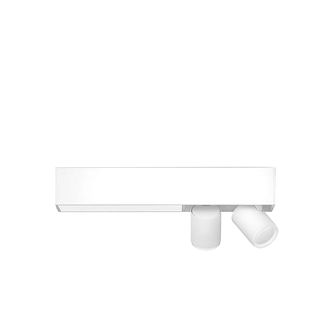 Lámpara - Philips Hue White and Color, 2 Focos Inteligentes LED, Luz blanca y de colores, Bluetooth, Blanco