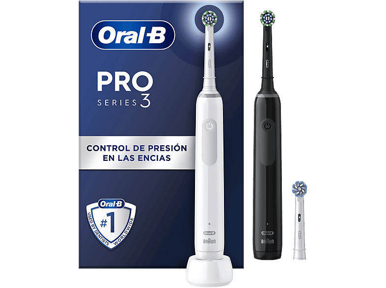 Cepillo el ctrico Oral B Pro 3 3900 Pack de Dos Cepillos