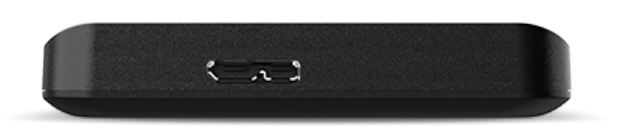 Fekete, téglalap alakú eszköz USB porttal.
