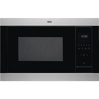 Microondas con grill integrable - AEG MSB2547D-M, 900 W, 8 niveles, 25 l, Negro/Inox