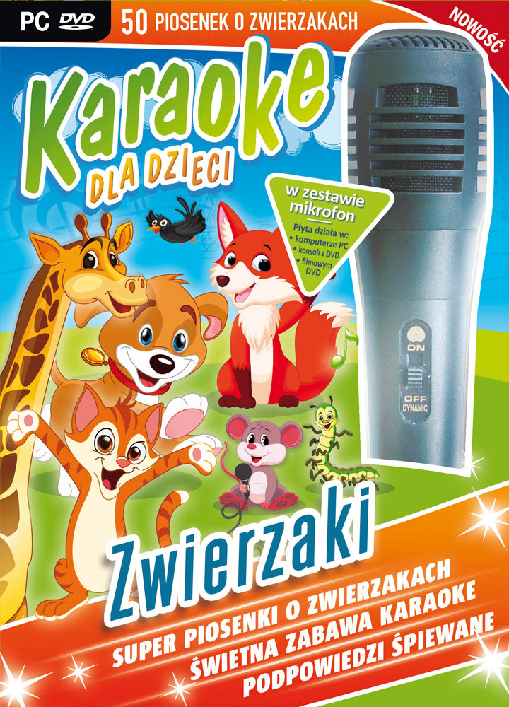 Gra PC Karaoke Dla Dzieci: Zwierzaki + Mikrofon