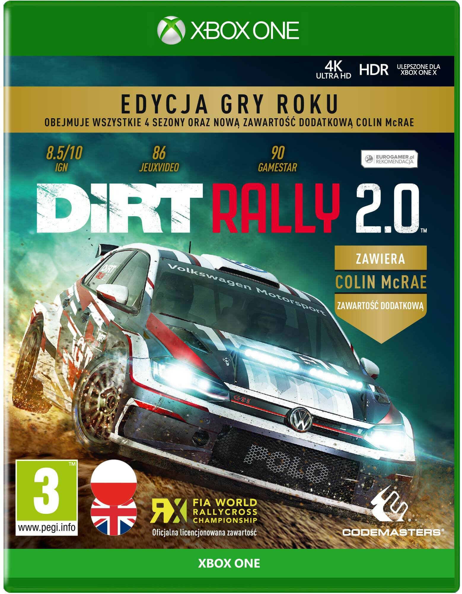Gra Xbox One DiRT Rally 2.0 Edycja Gry Roku