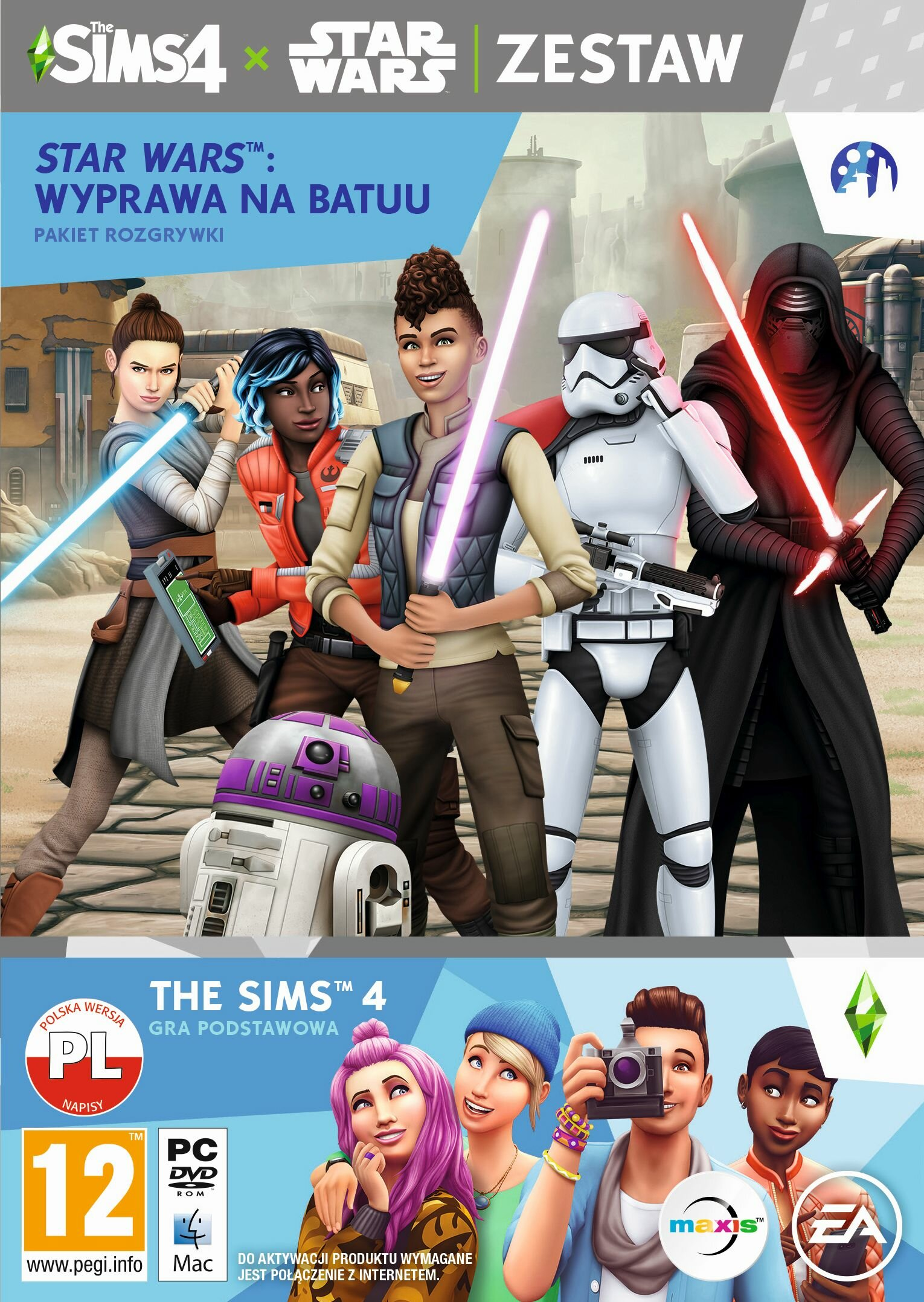 Gra PC The Sims 4 + Dodatek The Sims 4: Star Wars Wyprawa na Batuu