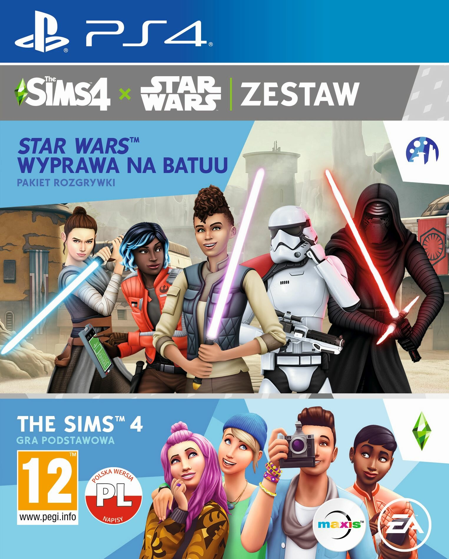 Gra PS4 The Sims 4 + Dodatek The Sims 4: Star Wars Wyprawa na Batuu
