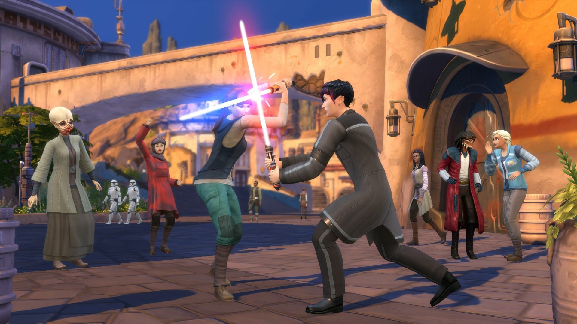 Gra PS4 The Sims 4 + Dodatek The Sims 4: Star Wars Wyprawa na Batuu