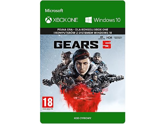 E-KOD Kod aktywacyjny Gra Xbox One Gears 5 Standard Edition
