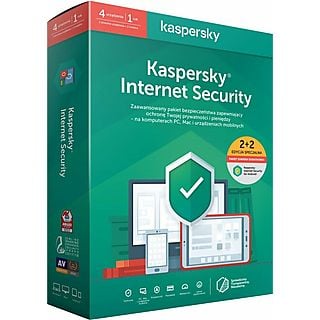 Program Kaspersky Internet Security - multi-device (2 stanowiska, 1 rok) + Internet Security for Android (2 stanowiska, 1 rok)