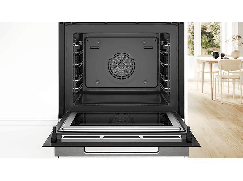 BOSCH HMG7361B1, Backofen mit Mikrowellenfunktion (Einbaugerät, 67 l, 594 mm breit), Serie 8