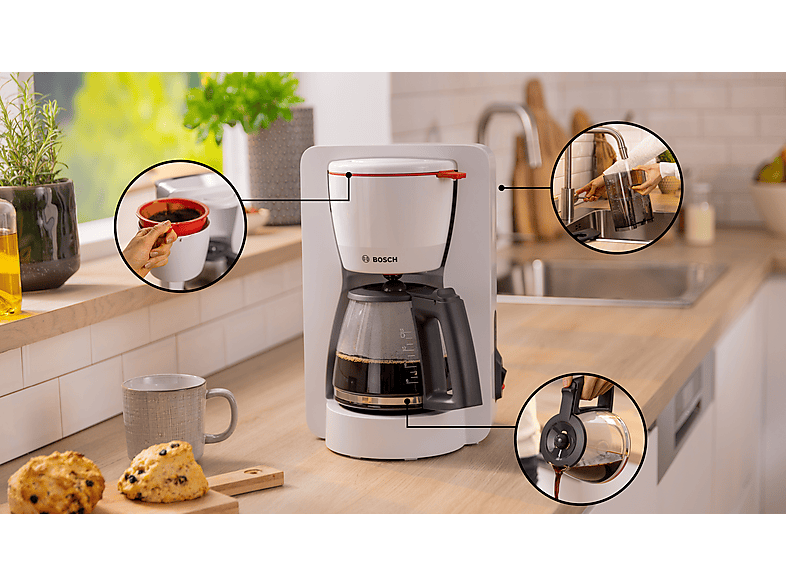 Bosch TKA2M111 MyMoment Kaffeemaschine Weiß — Foto 4 von 5