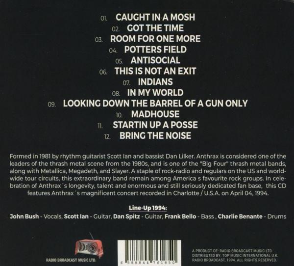Albumcover mit Text: Titelliste, Künstlerinfo und Logo.
